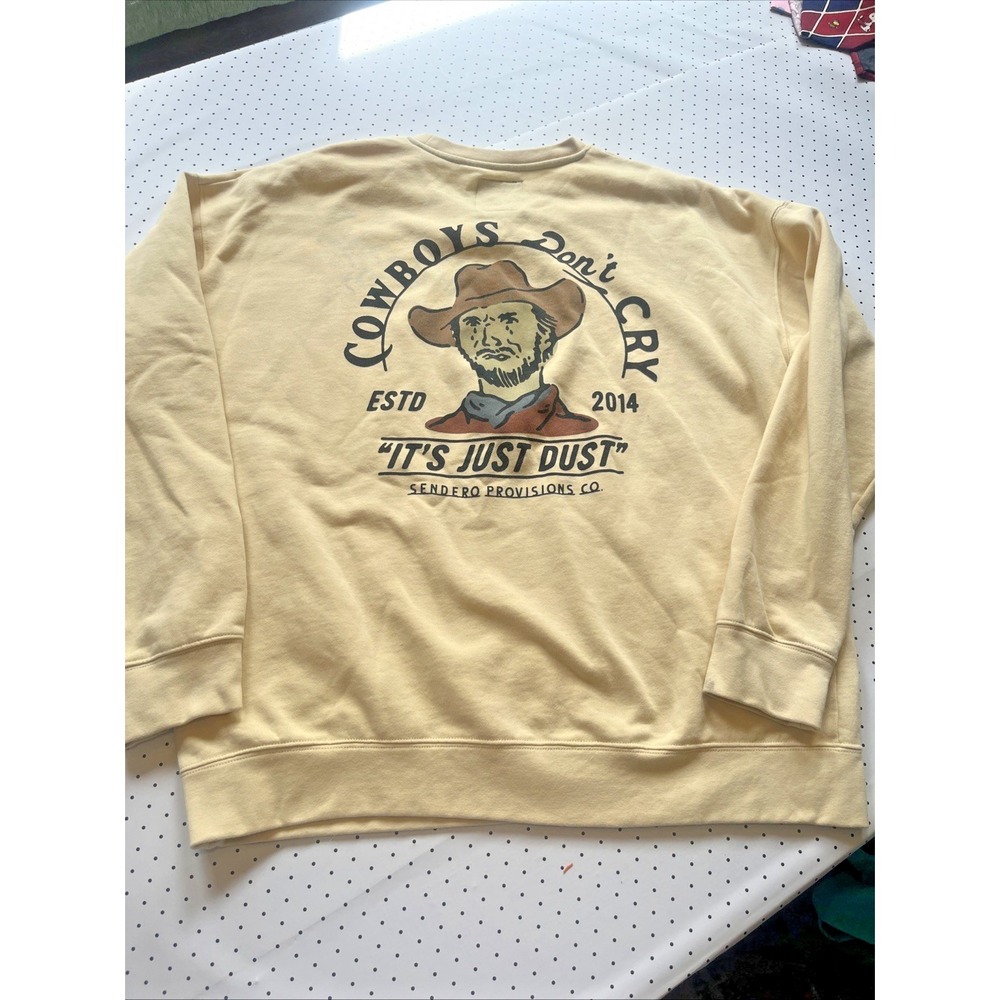 Sendero Provisions Co Cowboys Don't Cry It's Just Dust Sweatshirt Mens XL